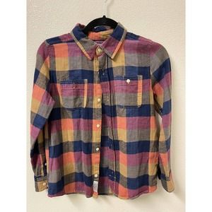 Boys Flannel Long Sleeve Shirt Size 12 OshKosh B'gosh Original Work Wear​